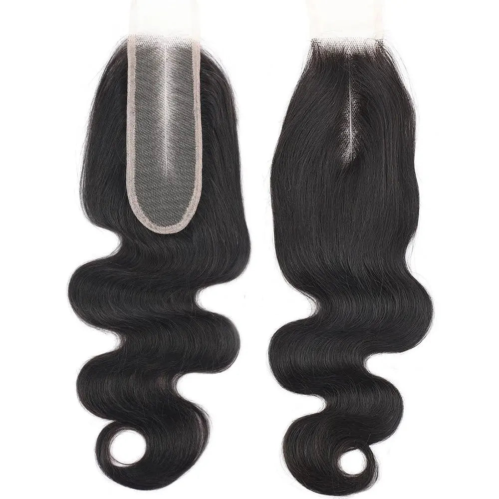Body Wave Closure Human Hair Preplucked Body Wave Human Hair Closure Transparent